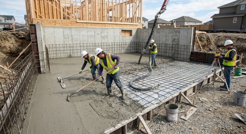 Basement Concrete Installation in Cement City, MI