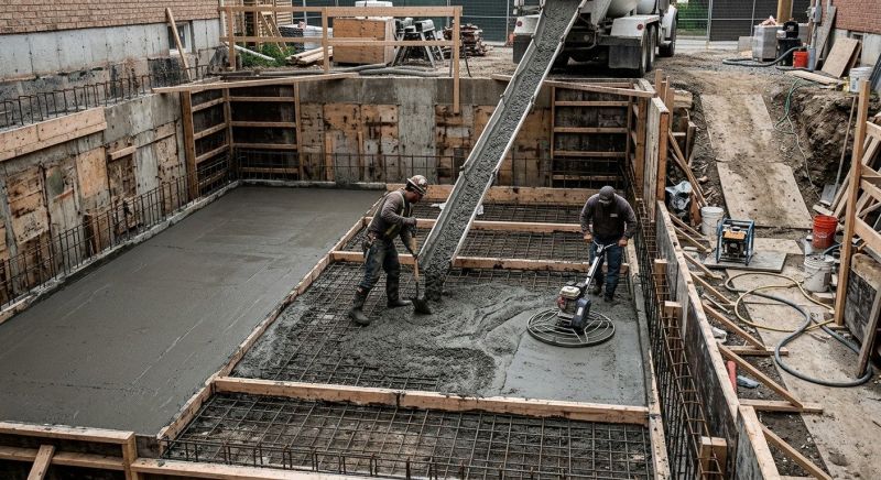 Basement Concrete Installation in Gregory, MI