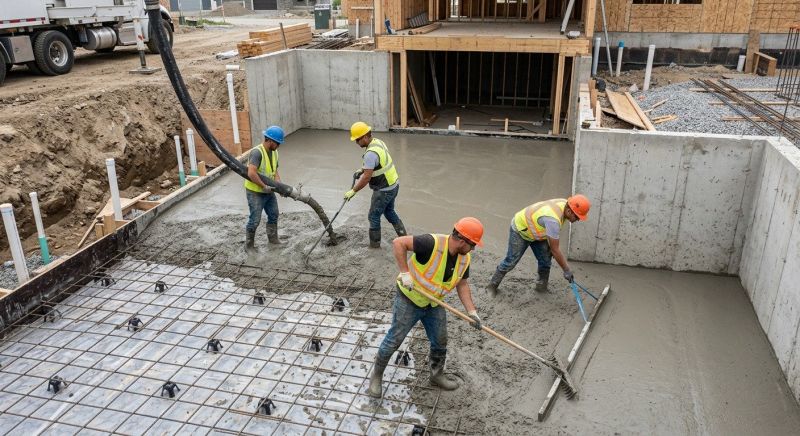 Basement Concrete Installation in Manchester, MI
