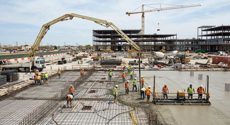 Commercial Slab Installation in Jackson County, MI