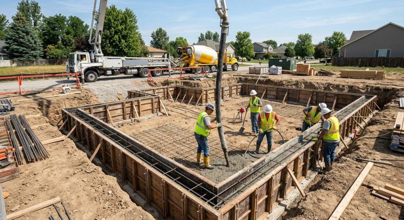 Concrete Foundation Installation in Jackson, MI