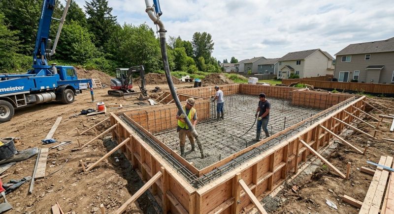 Foundation Construction in Cement City, MI