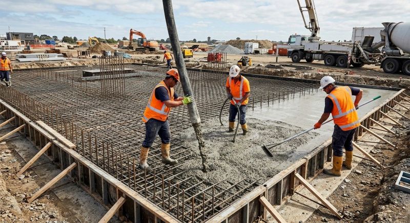 Foundation Pouring in Jackson, MI