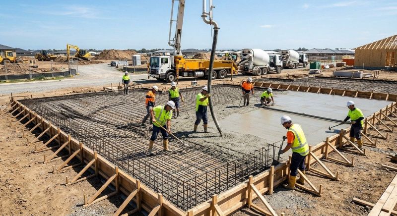Foundation Slab Construction in Jackson, MI