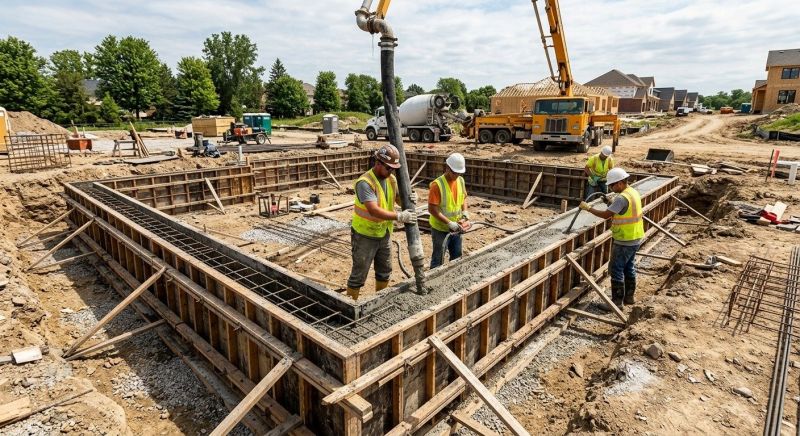 Foundation Wall Pouring in Chelsea, MI
