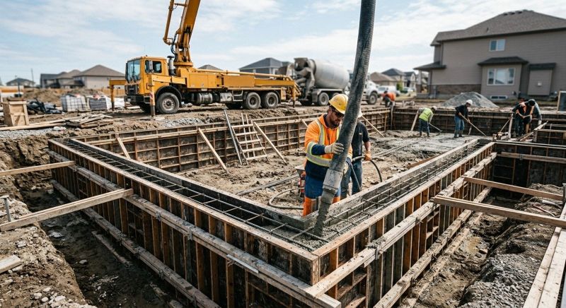 Foundation Wall Pouring in Grass Lake, MI