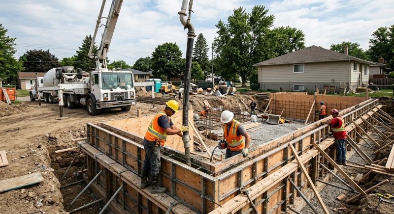 Foundation Wall Pouring in Jackson, MI
