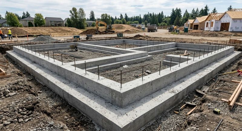 House Footing Construction in Jackson, MI